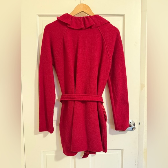 Red wool coat - Picture 3 of 3
